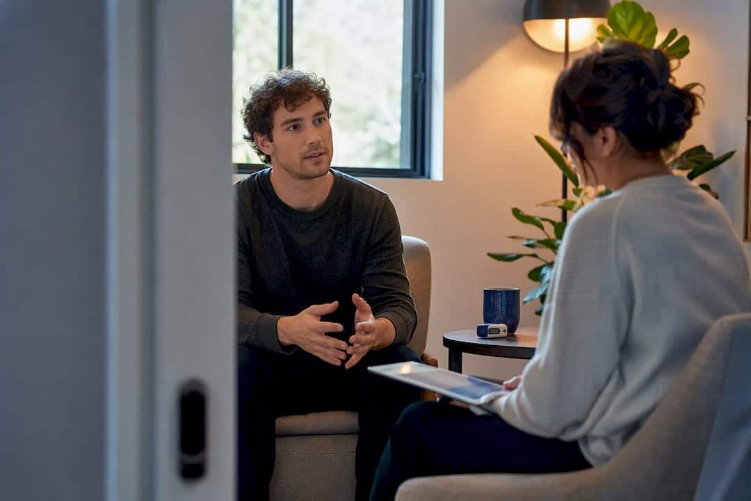 Adult Completing A Clinical Safety Screening
